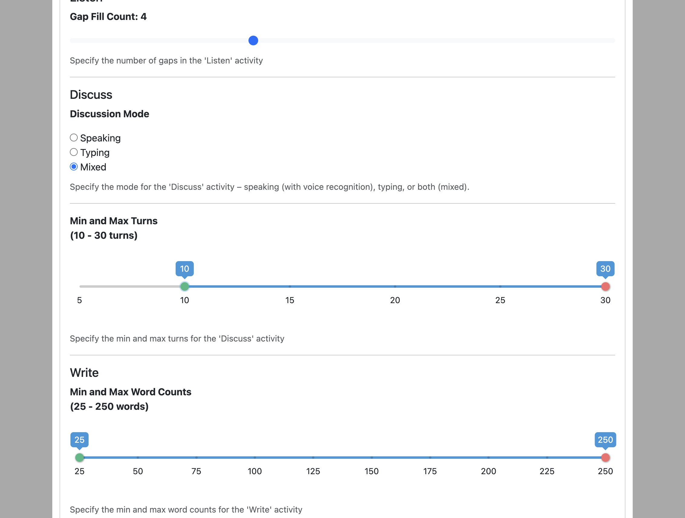 Screenshot for Institutional options, step 21