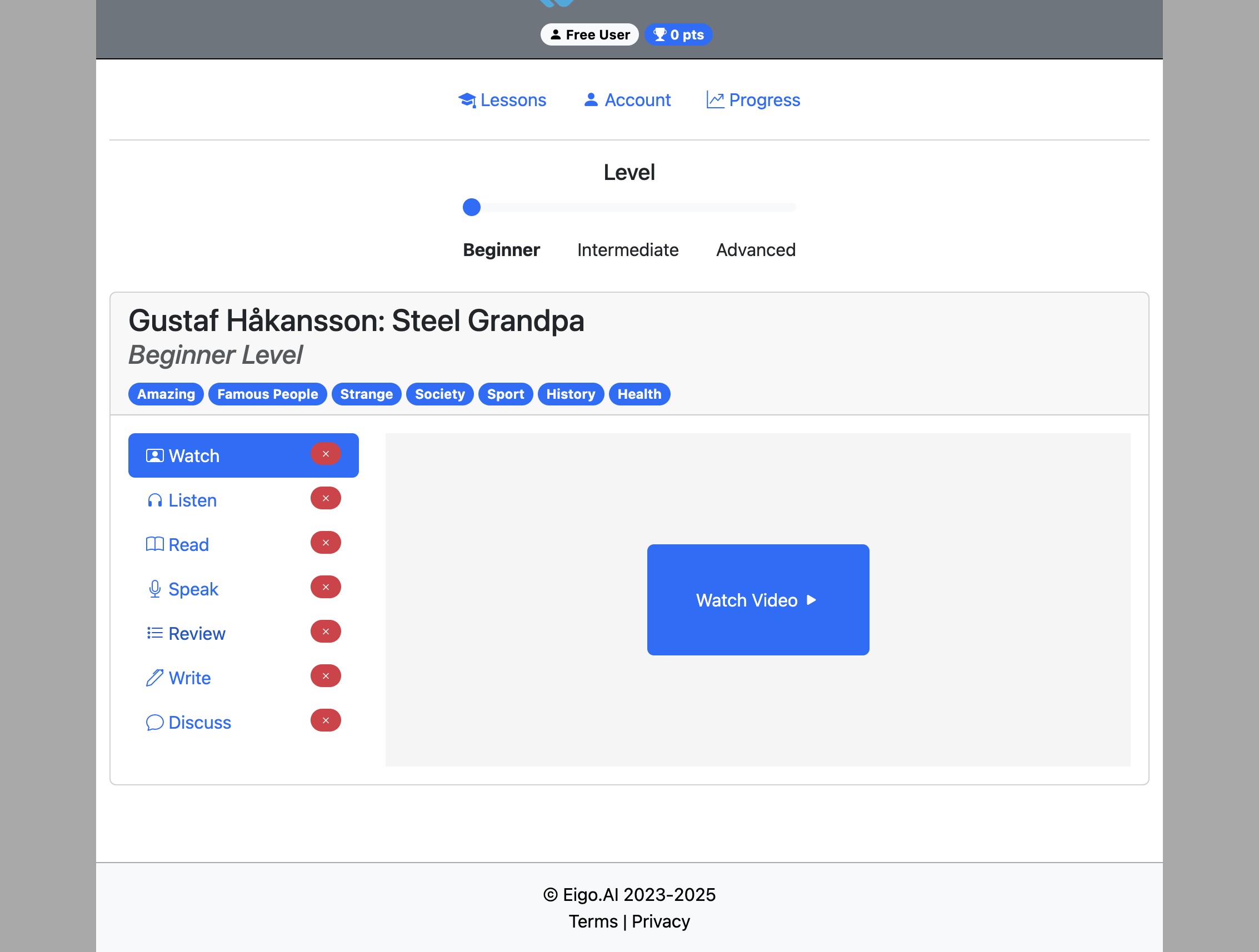 Screenshot for How to do the 'Review' activity, step 3