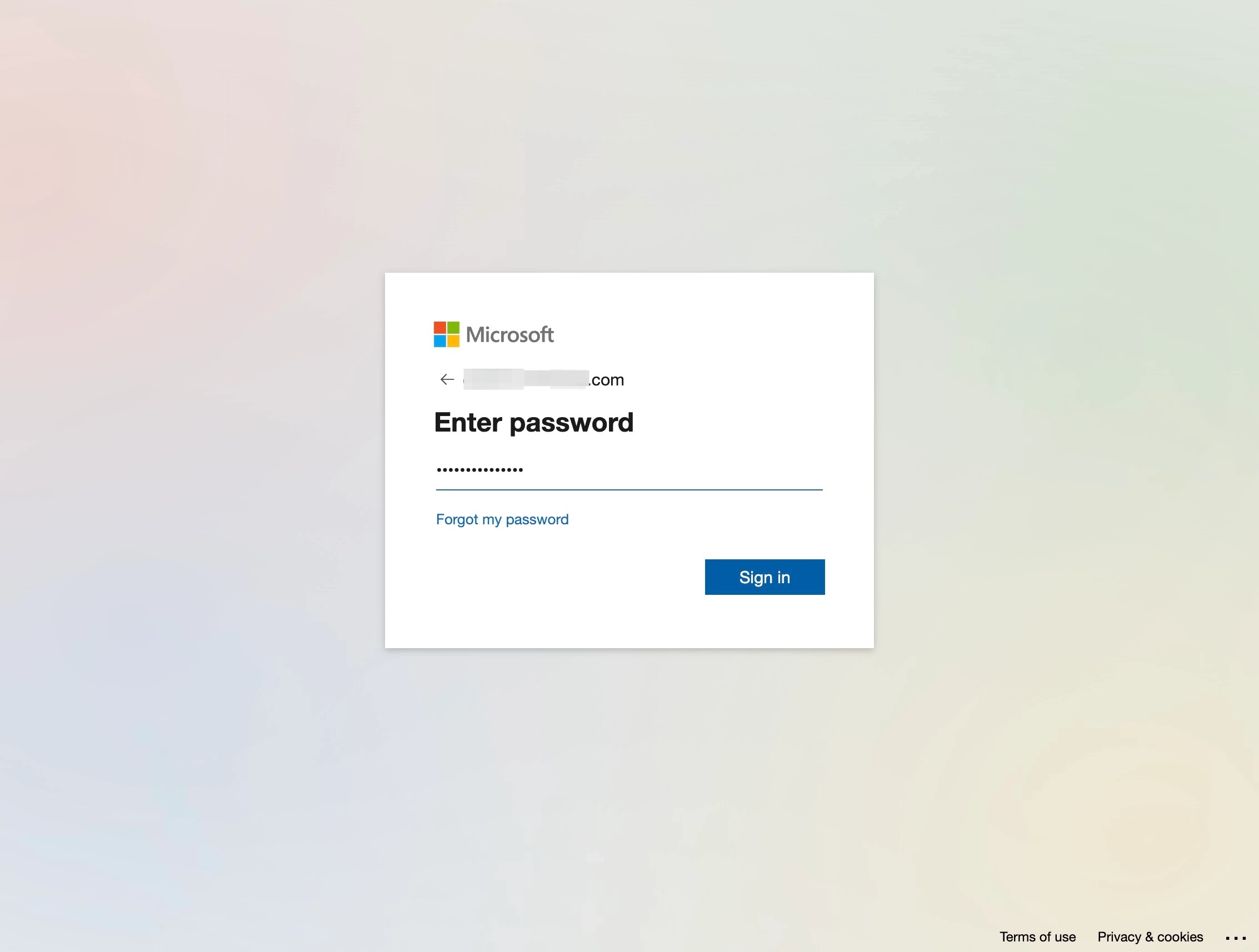 Screenshot for How to register with Microsoft, step 4